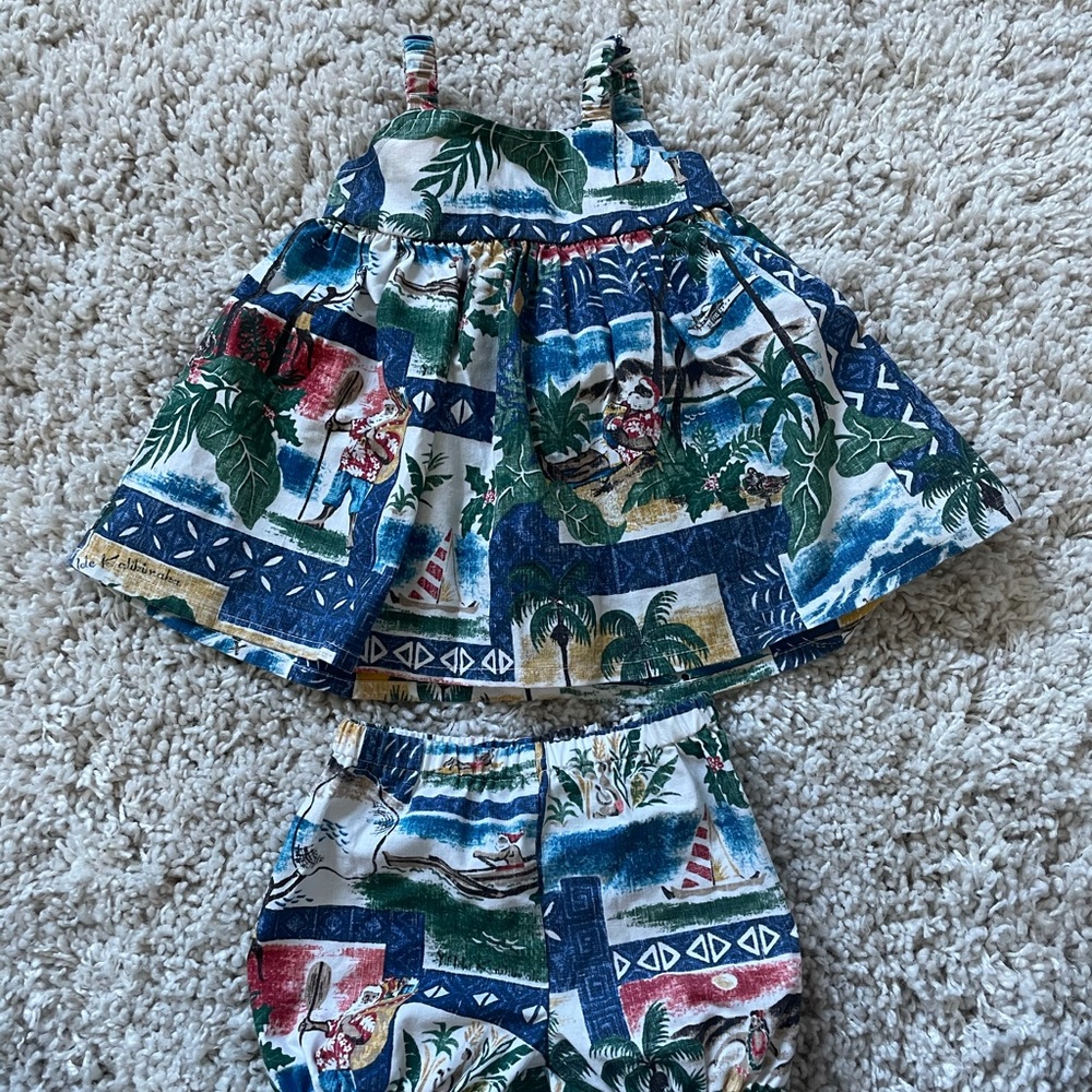 Reyn Spooner Hawaiian Baby dress and bloomers